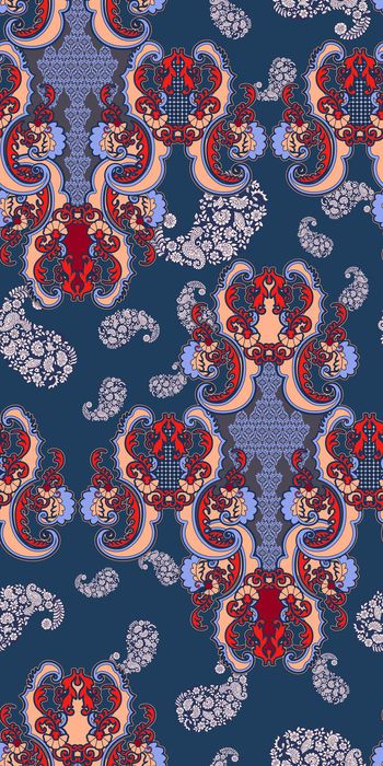 佩斯利印花华亿平台图片