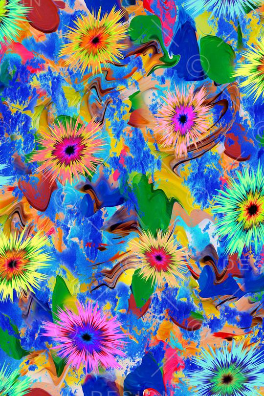 抽象纹路印花华亿平台图片