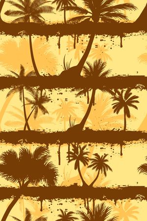 棕榈叶印花华亿平台图片