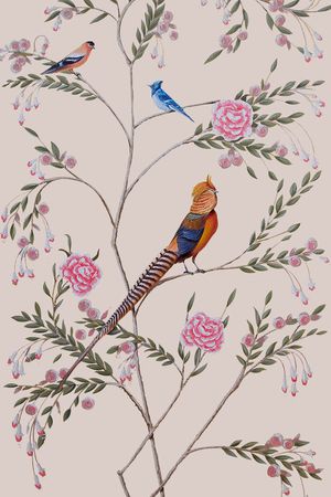 飞鸟印花华亿平台图片