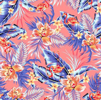 696388-热带兰花火烈鸟-Color 2