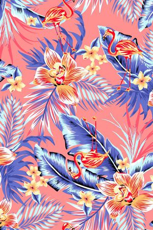 火烈鸟印花华亿平台图片