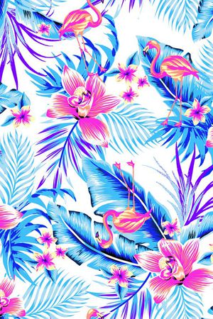 火烈鸟印花华亿平台图片