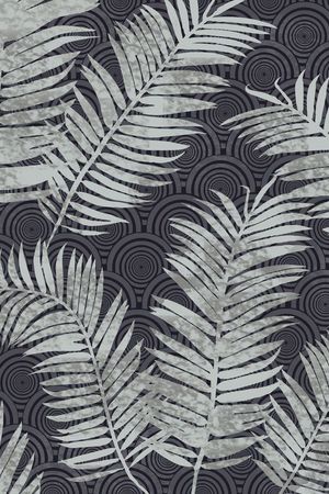 蕨类印花华亿平台图片