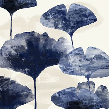 银杏叶印花华亿平台图片