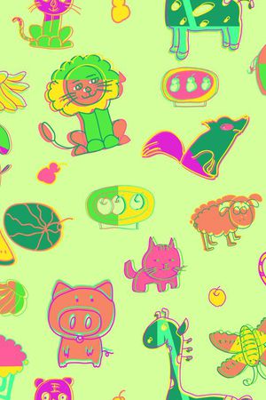 卡通印花华亿平台图片