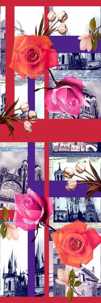 披肩长巾印花华亿平台图片