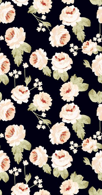 水彩花卉印花华亿平台图片