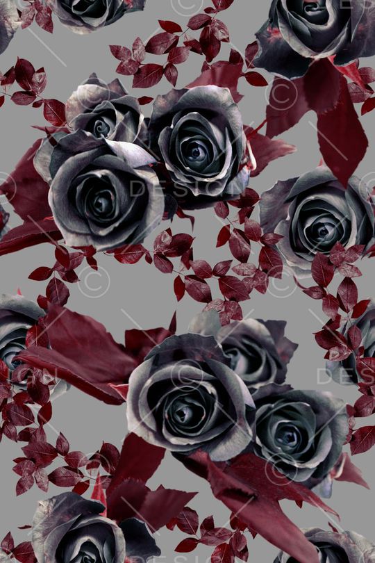 玫瑰花印花华亿平台图片