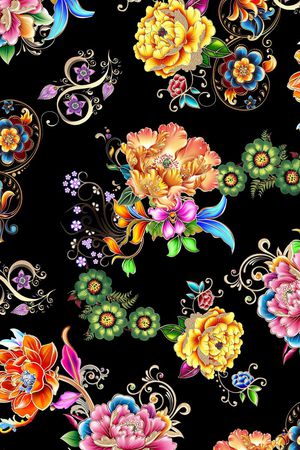 绚丽印花华亿平台图片