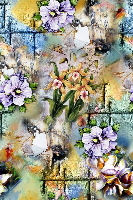 抽象印花华亿平台图片