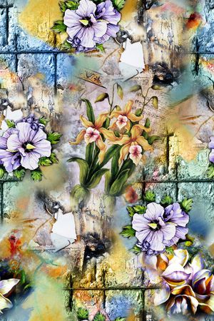 抽象印花华亿平台图片