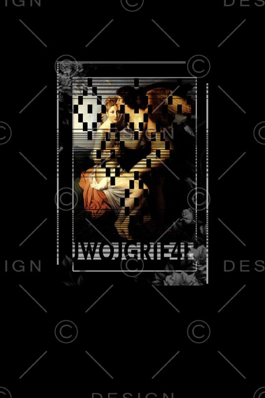 名画人物印花华亿平台图片