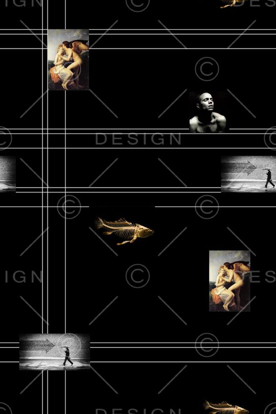 名画人物印花华亿平台图片