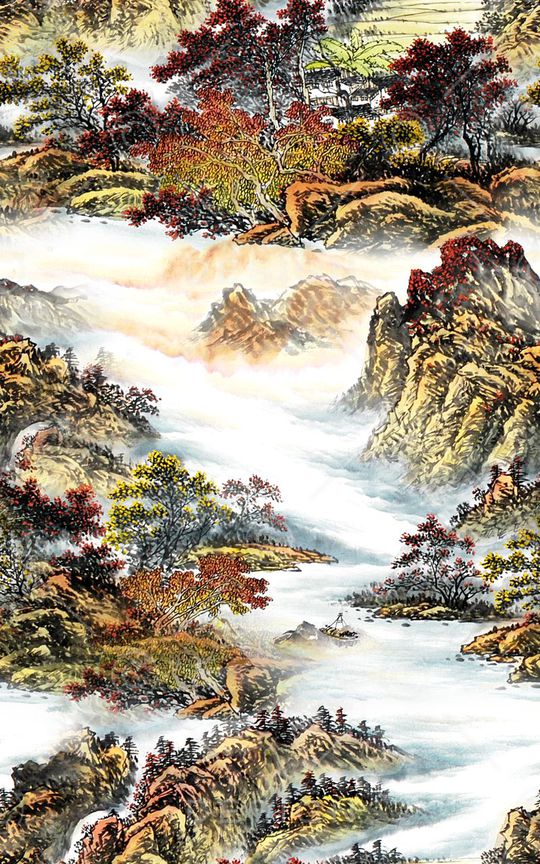 国画印花华亿平台图片