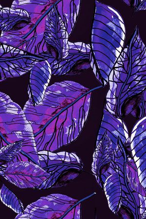 手绘图案印花华亿平台图片