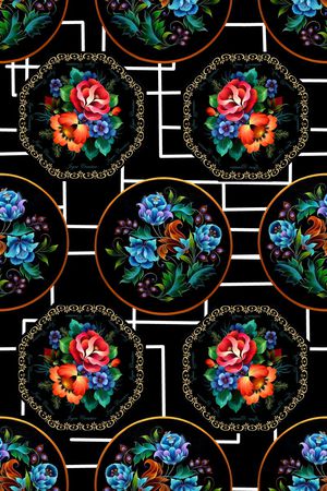 几何印花华亿平台图片