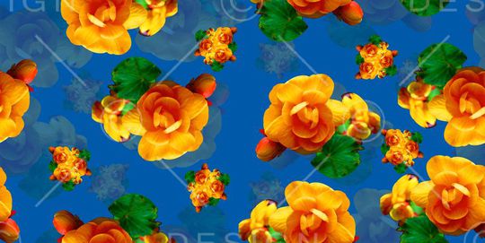 绿叶印花华亿平台图片