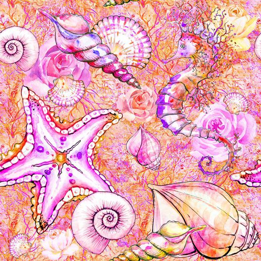 seashells印花华亿平台图片