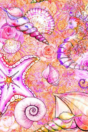 seashells印花华亿平台图片