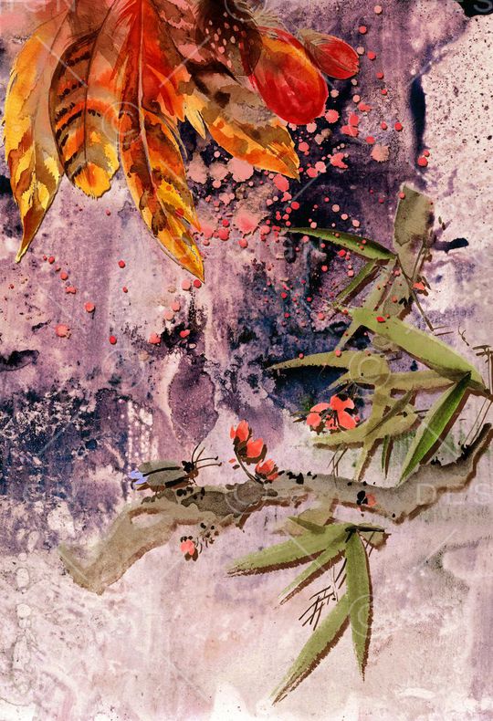 手绘印花华亿平台图片