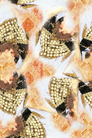 笔触纹理印花华亿平台图片