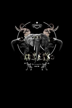 动物大象印花华亿平台图片