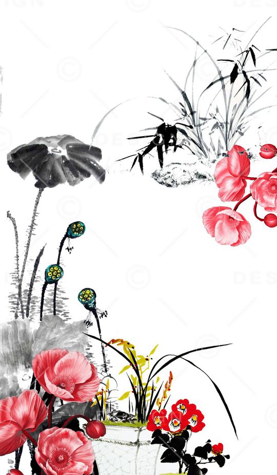 荷花印花华亿平台图片