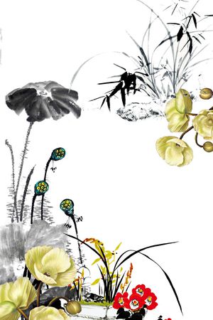 荷花印花华亿平台图片