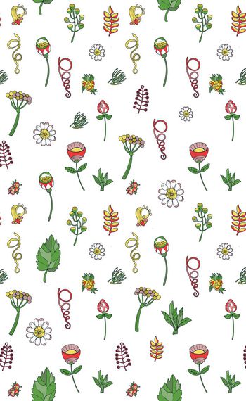 697234-简约田园花草B