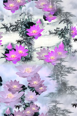 风景印花华亿平台图片