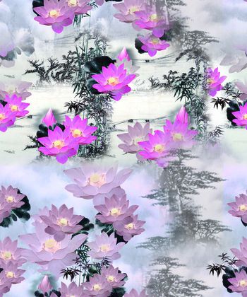 风景印花华亿平台图片