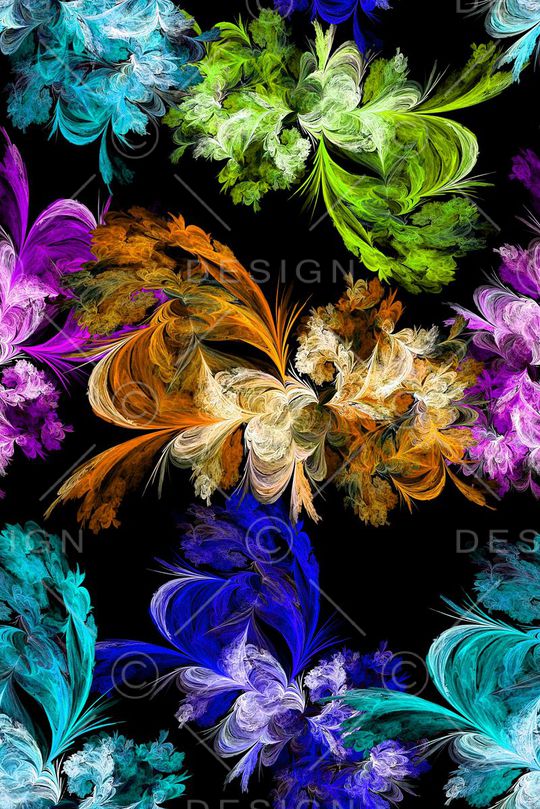 分形艺术印花华亿平台图片