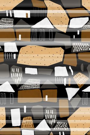 几何方块印花华亿平台图片