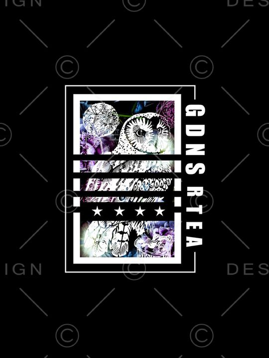 猫头鹰印花华亿平台图片