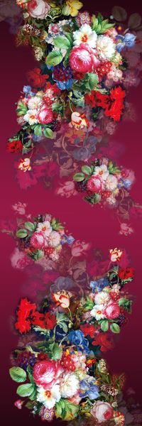 披肩长巾印花华亿平台图片