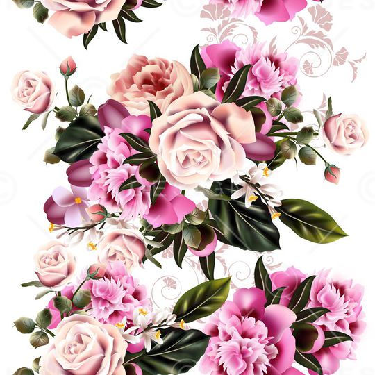 flowers印花华亿平台图片