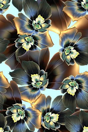 分形艺术印花印花华亿平台图片