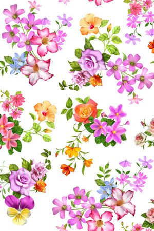 牵牛花印花华亿平台图片