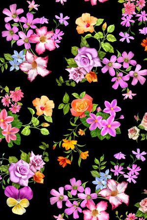 牵牛花印花华亿平台图片