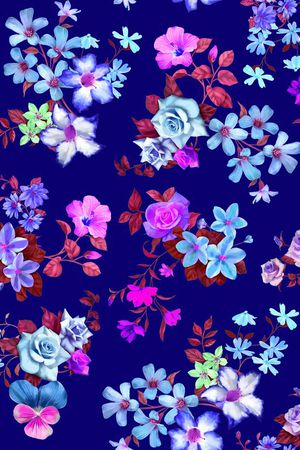 牵牛花印花华亿平台图片