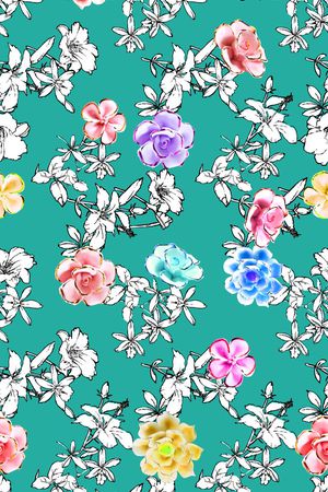 MAX-热带风情印花华亿平台图片