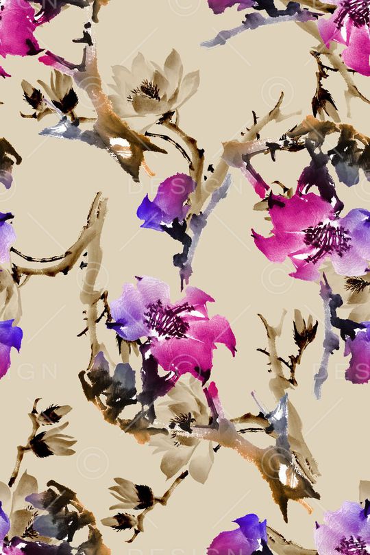 花朵印花华亿平台图片