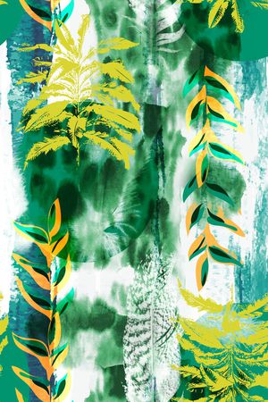 清爽花卉印花华亿平台图片