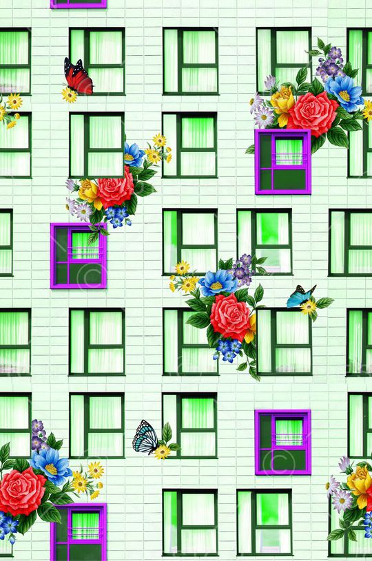 抽象趣味印花华亿平台图片