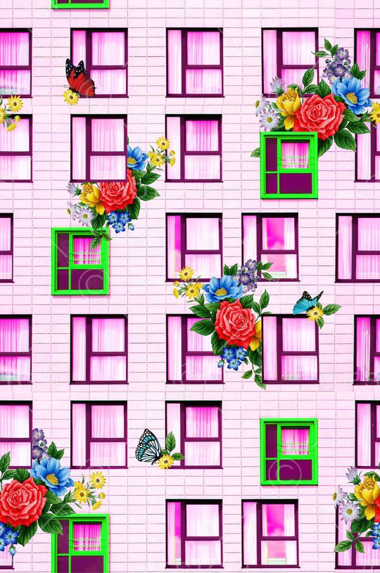 抽象趣味印花华亿平台图片