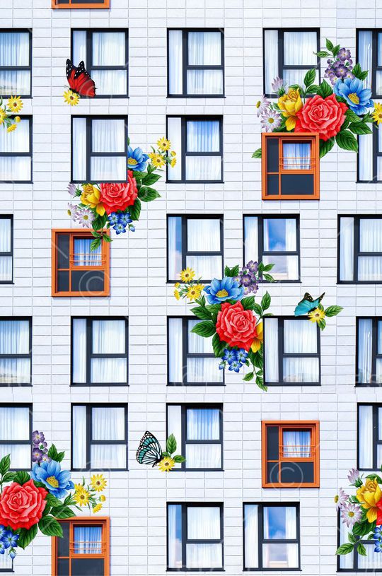 抽象趣味印花华亿平台图片