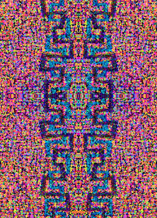 抽象方格印花华亿平台图片