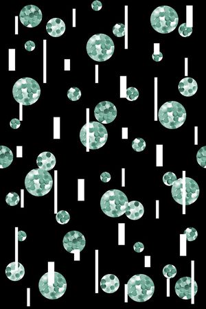 抽象手绘满版趣味彩球印花华亿平台图片