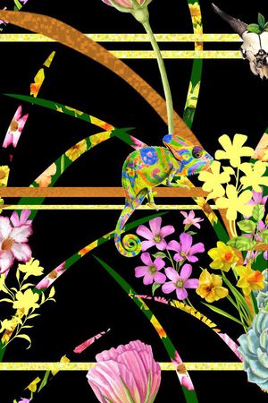 花朵印花华亿平台图片